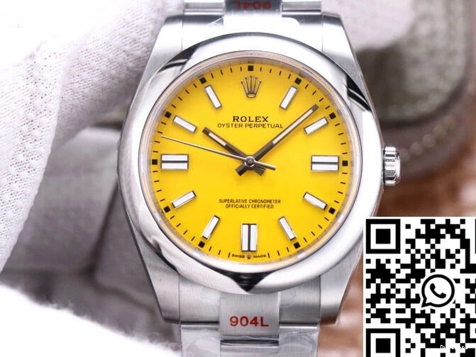 41MM Oyster M124300-0004 EW Yellow Rolex Dial Factory Perpetual 0501
